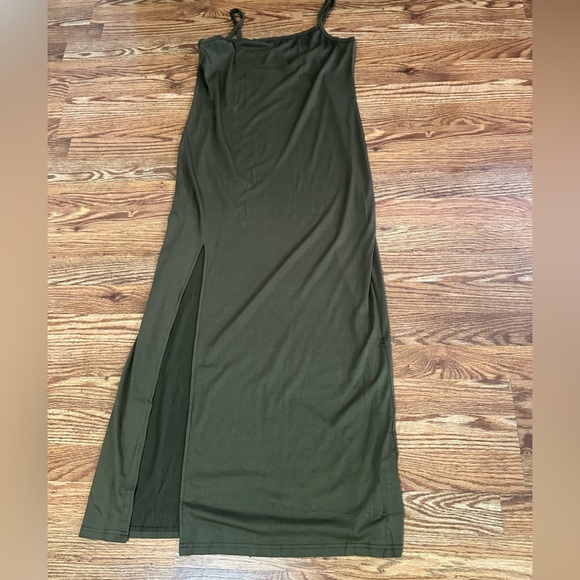 NWT Naggoo Women's High Slit Spaghetti Straps Maxi Dress Large - Picture 8 of 13